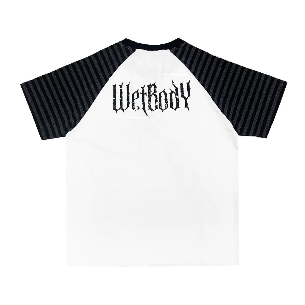 WETBODY Tattoo Skull Print Shoulder Tee