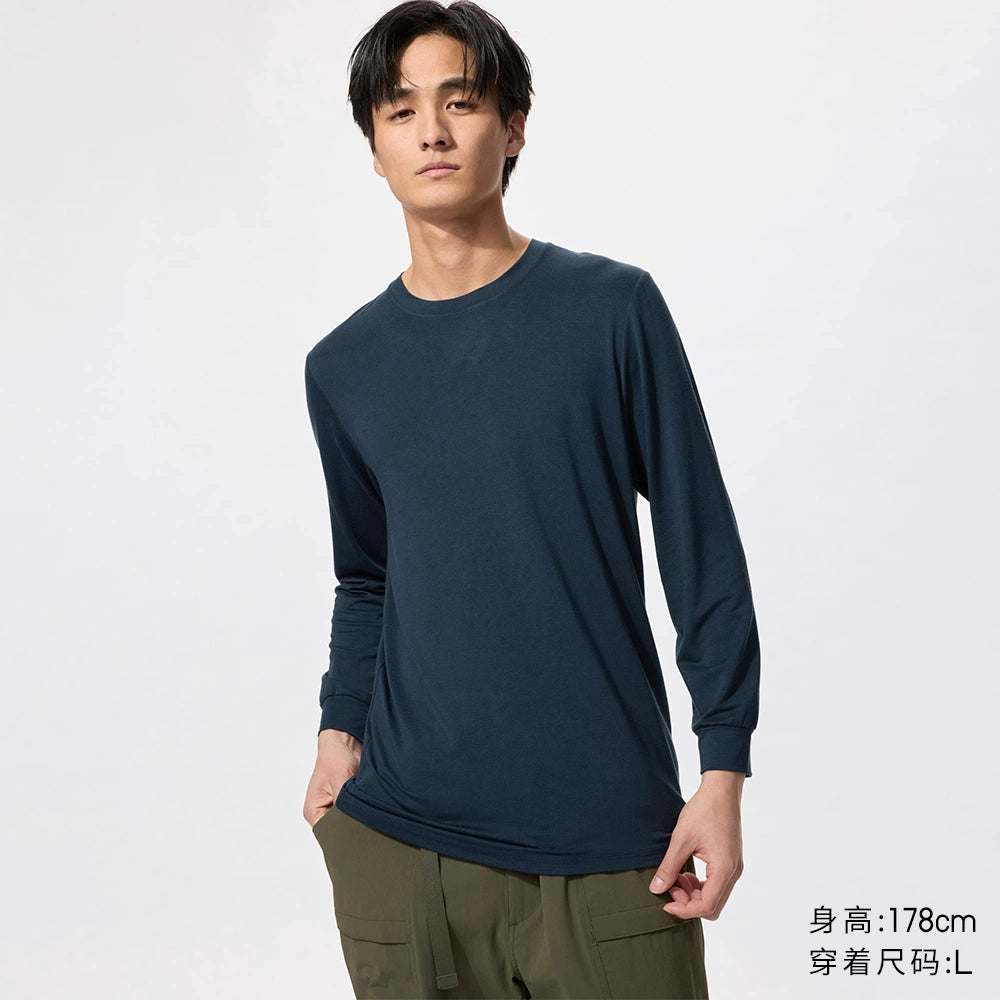 Uniqlo Crew Neck 9-point Sleeve Thermal Clothing