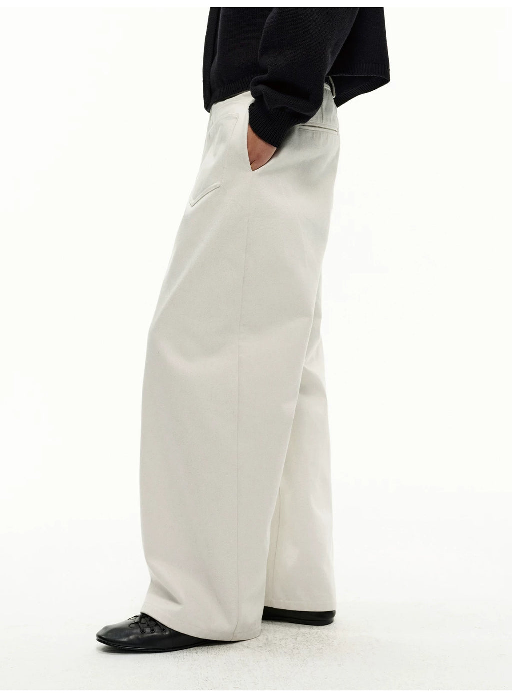 JCAESAR Polished Skin-friendly Warm Scimitar Pants