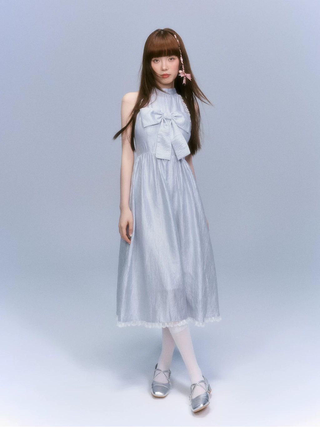 LOST FOREST Lace Skinny Sleeveless Dress