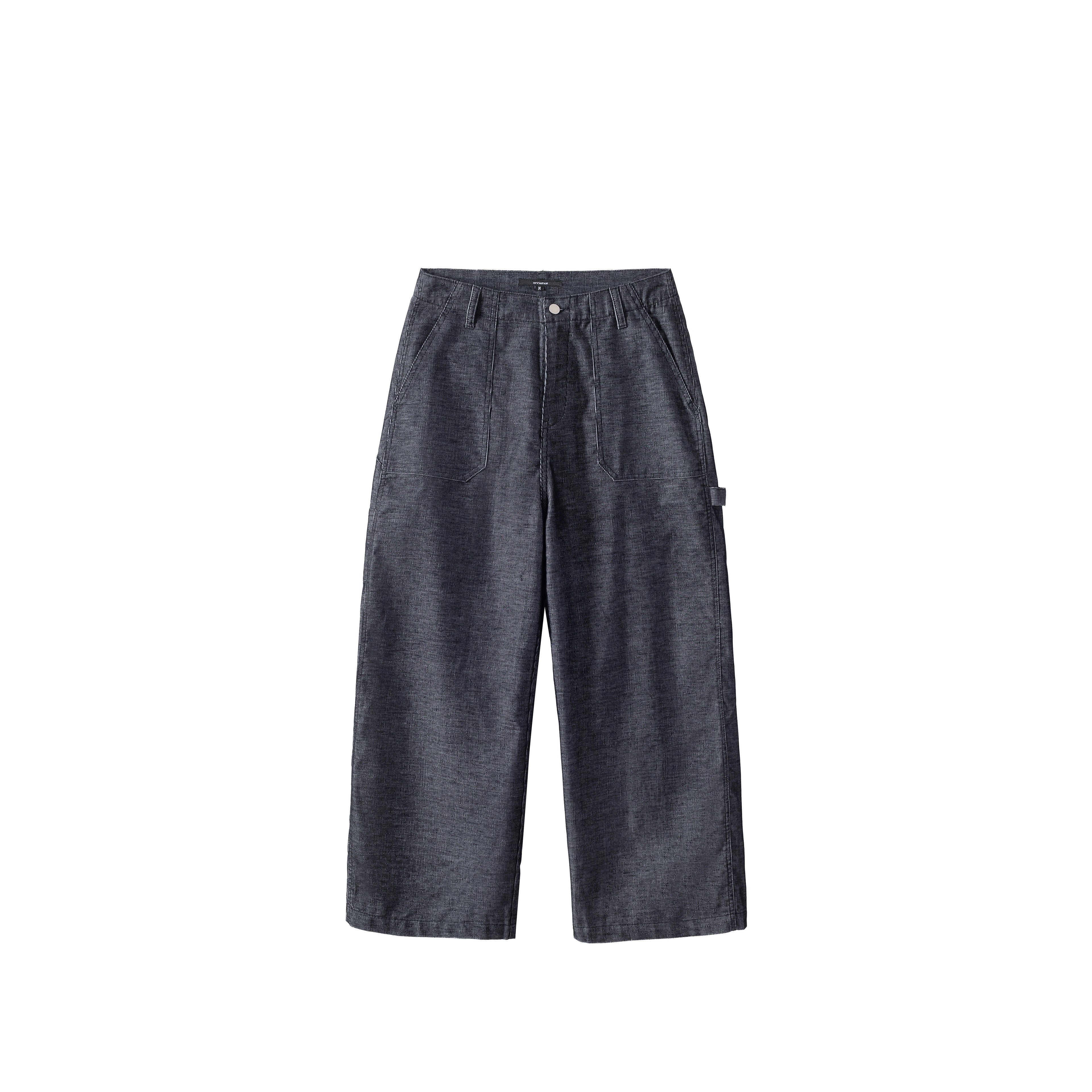 Anniehall Made Old Corduroy Loose Wide-leg Cargo Pants