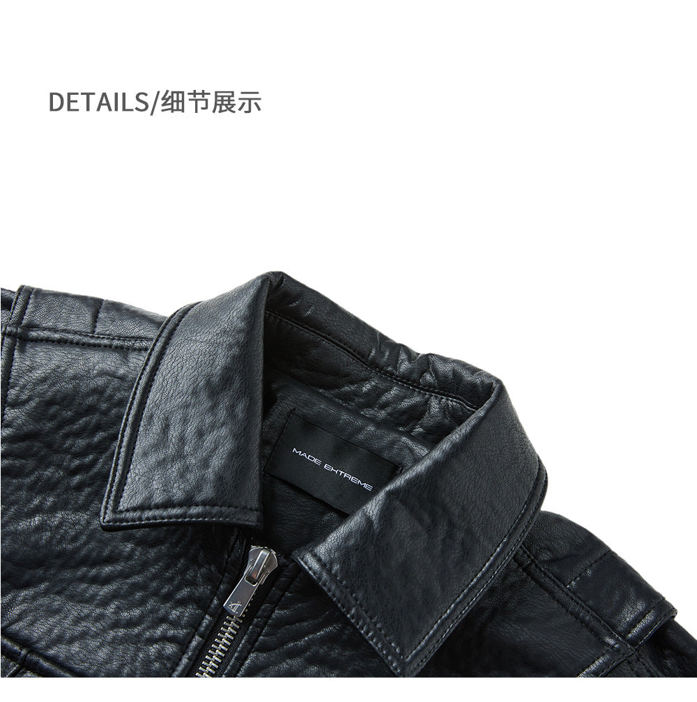 EME Vintage Lapel Loose Double Pocket Jacket