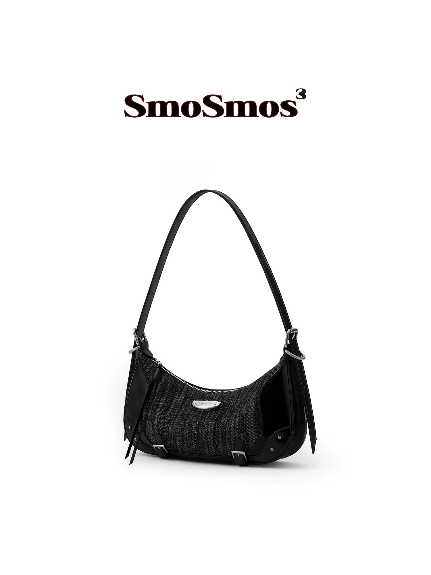 SmoSmos Vintage Denim Underarm Shoulder Bag