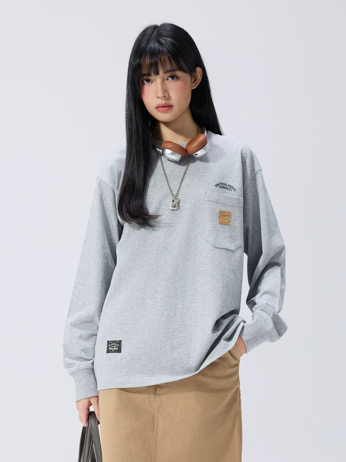 Remedy Vintage Alphabet Print Long Sleeves