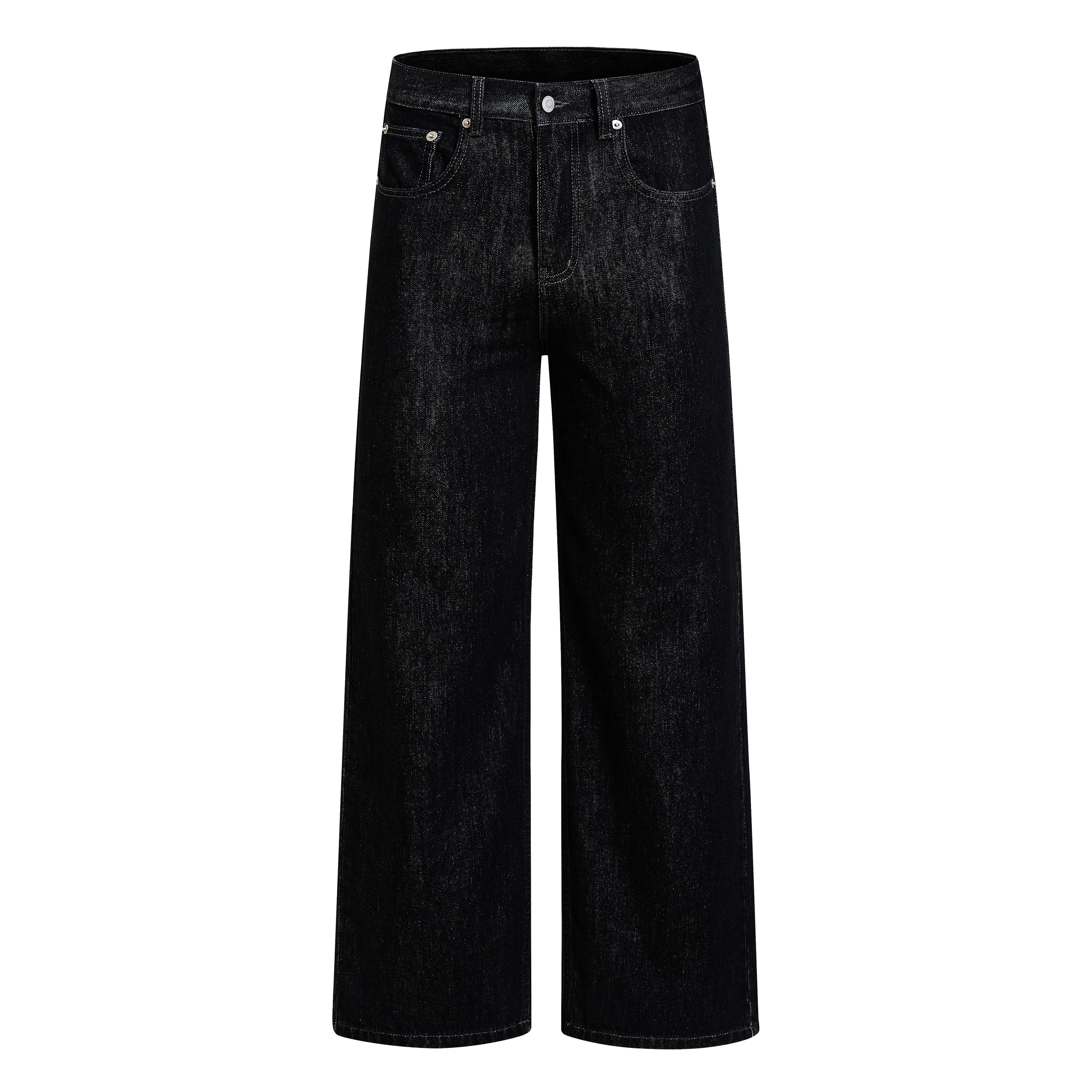 Sameuoo Vintage High Waist Straight Jeans