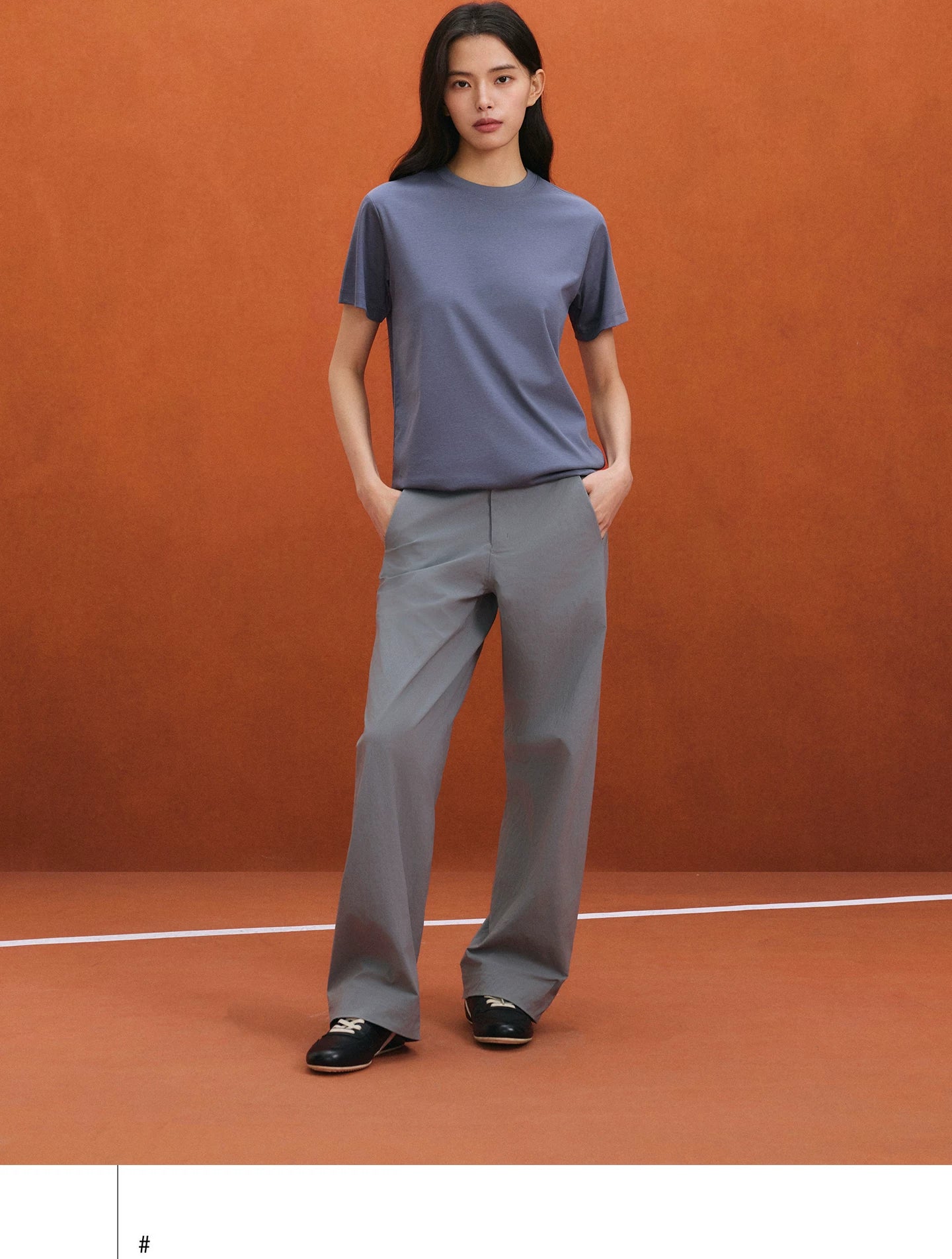 NO LOGO Leather Thin-soled Inner Height-increasing Contrasting Casual Shoes