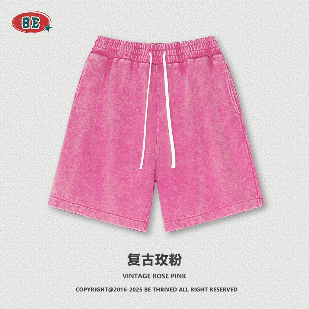 BE heavy 100% Cotton retro washed Shorts