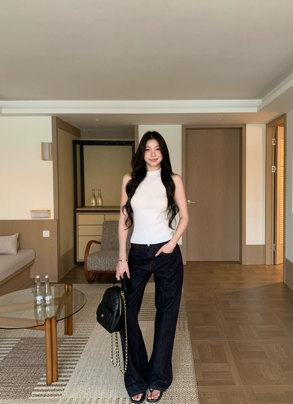 WITHMIN Vintage Versatile Casual Low-rise Jeans
