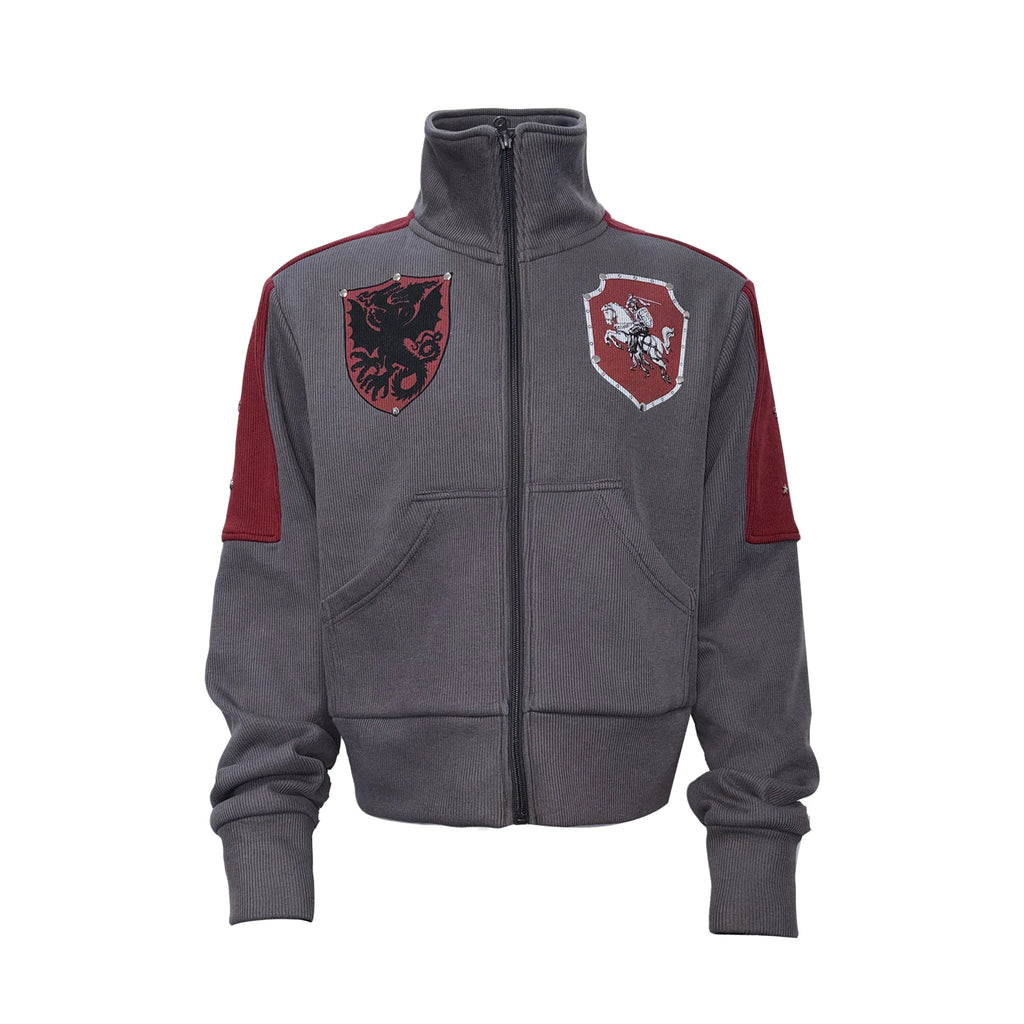 PAIKI Stand-up Collar Fleece Sweater Jacket