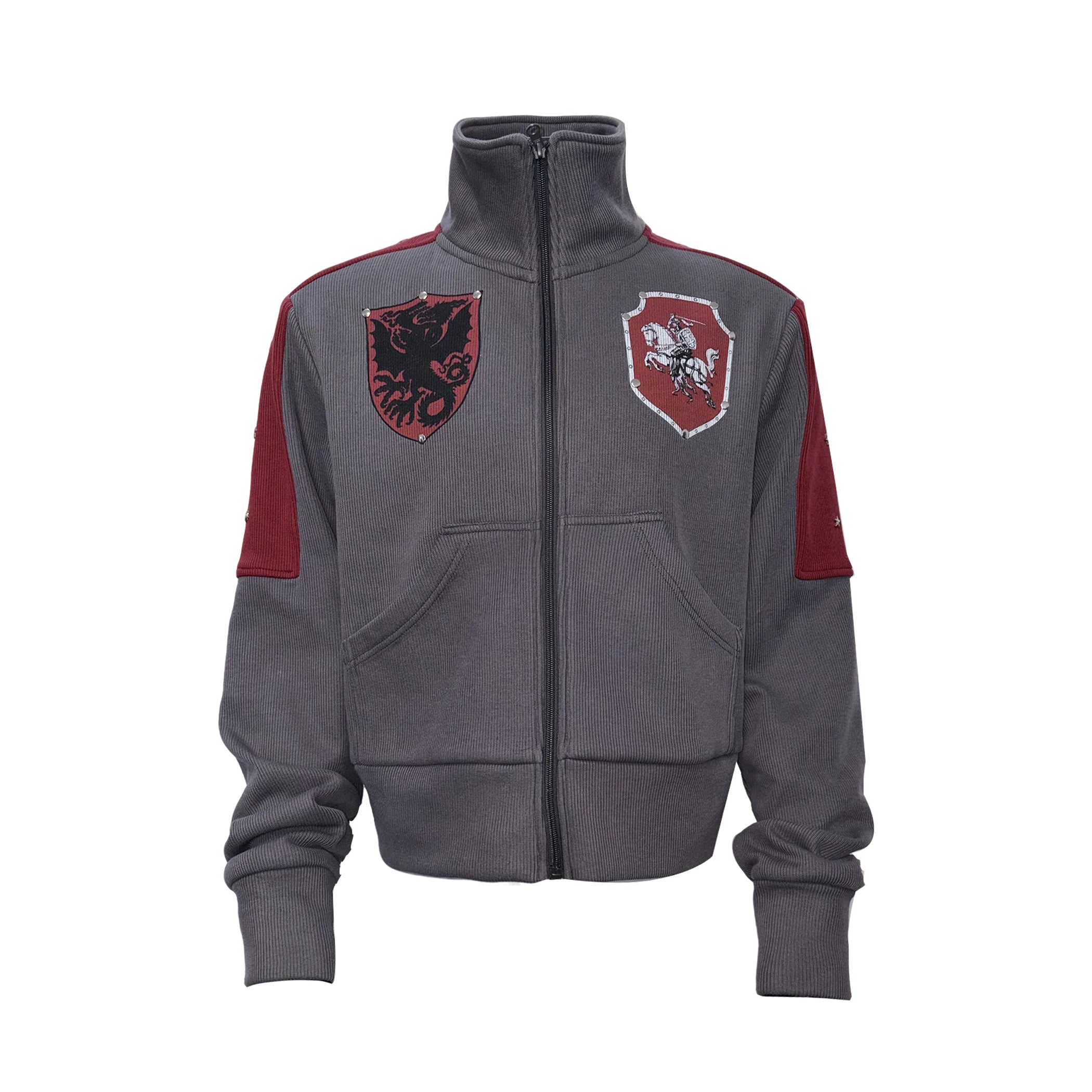 PAIKI Stand-up Collar Fleece Sweater Jacket