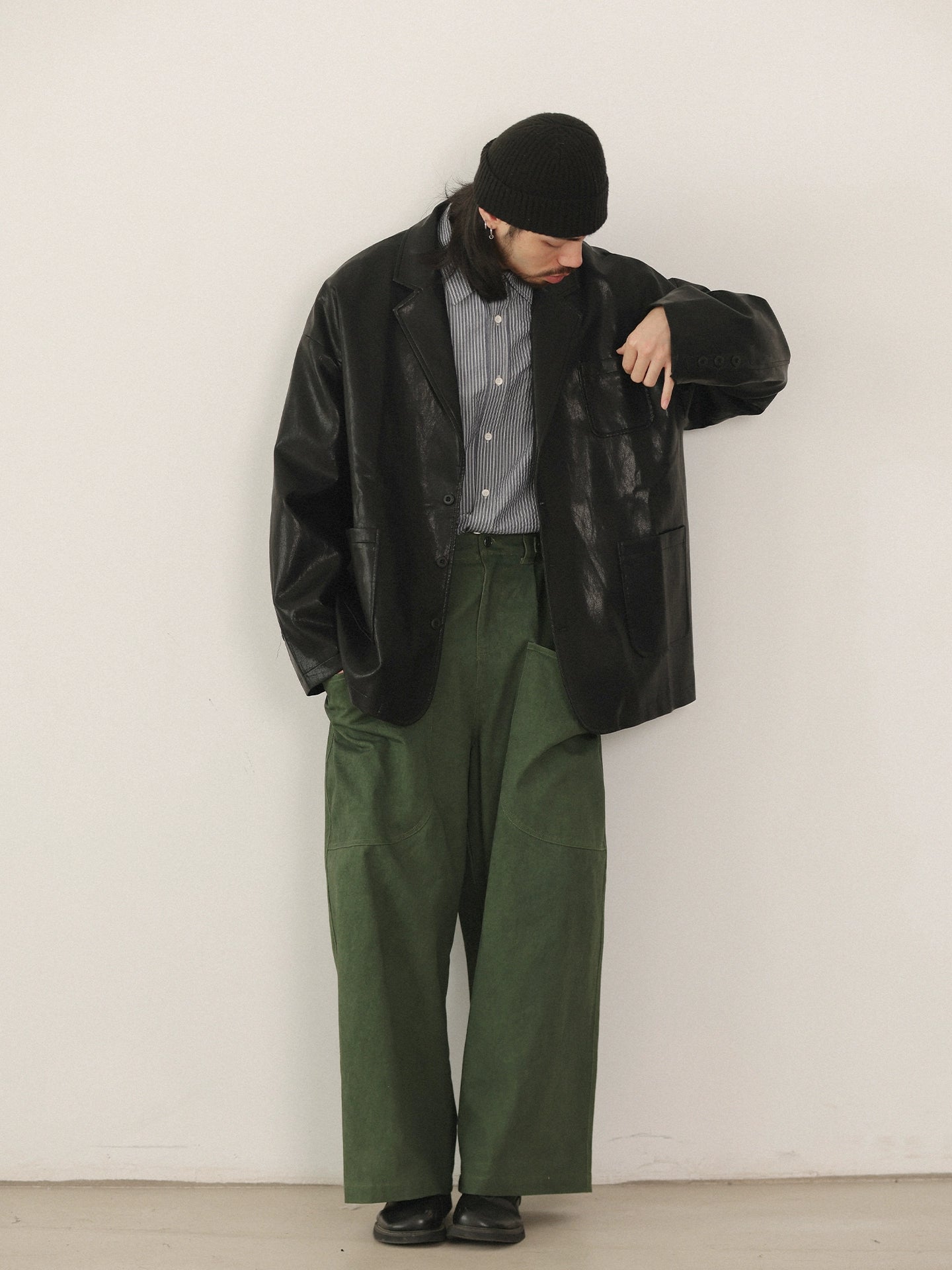 NOEARS Retro Japanese Multi-pocket Trousers