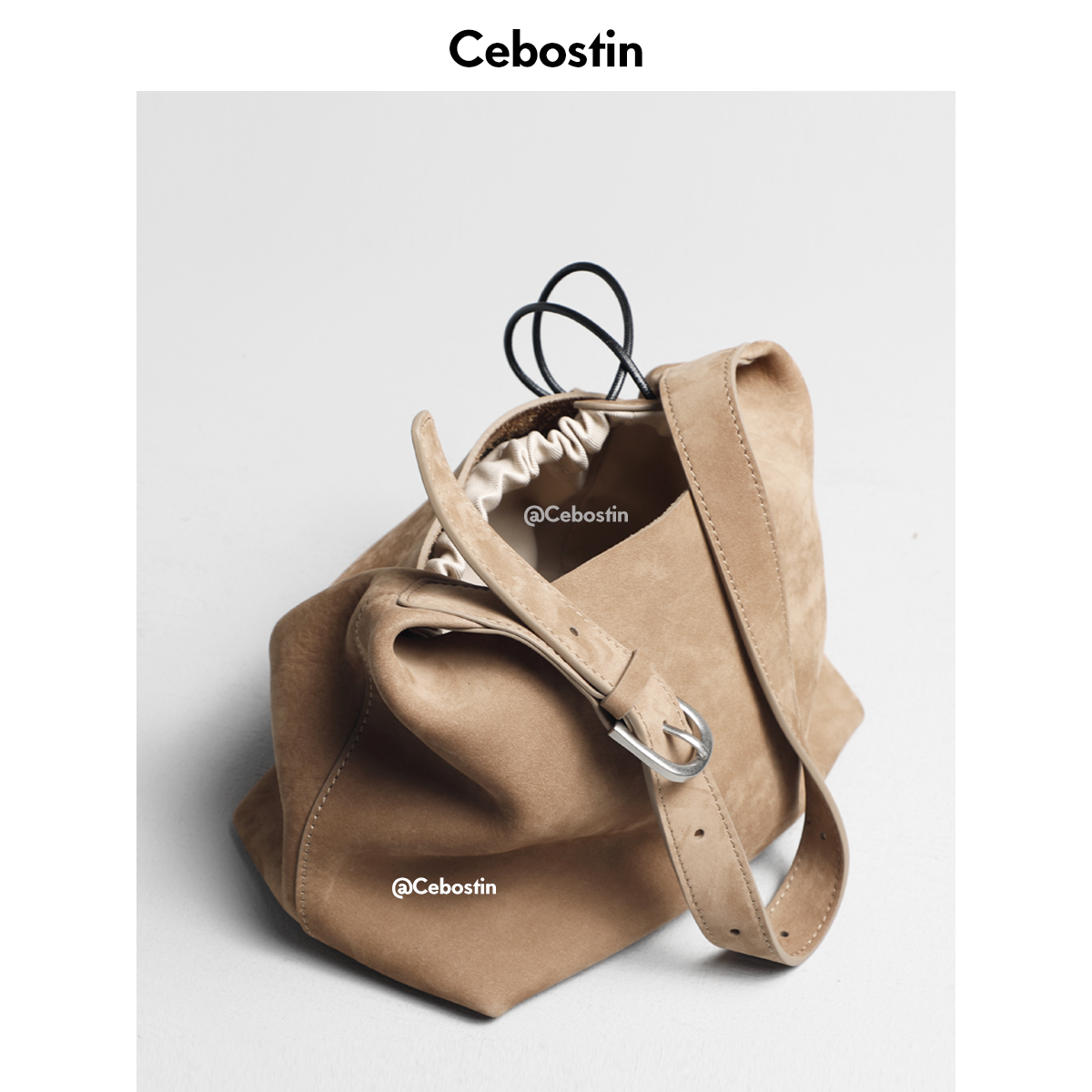 Cebostin First Layer Cowhide High-end Large-capacity Messenger Bag