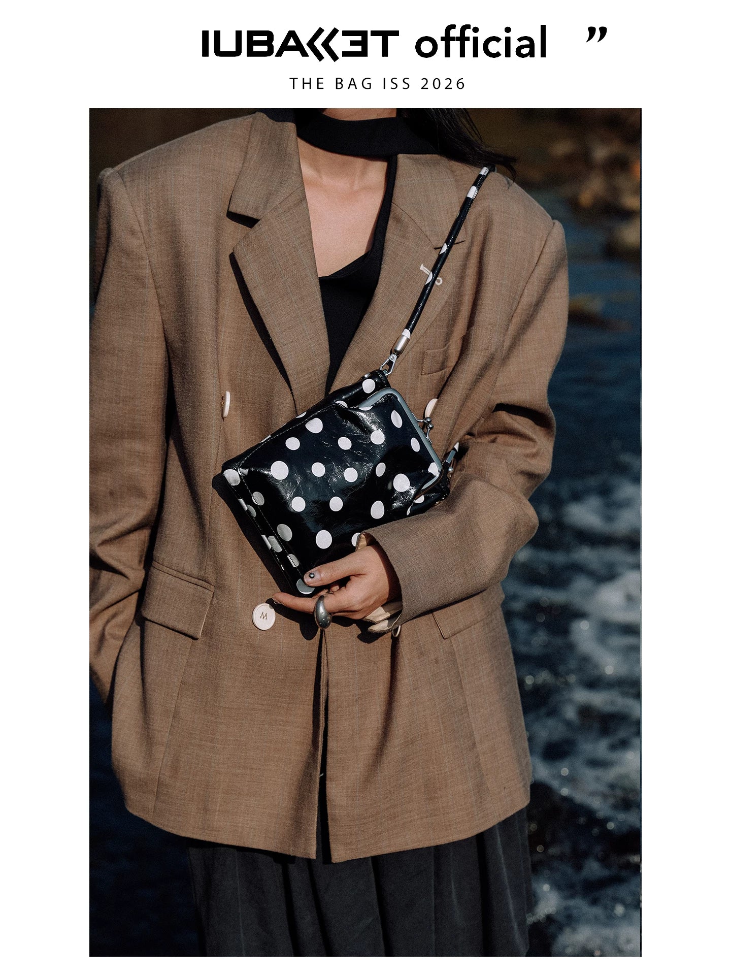 IUBALLET Polka Dot Mini Messenger Bag