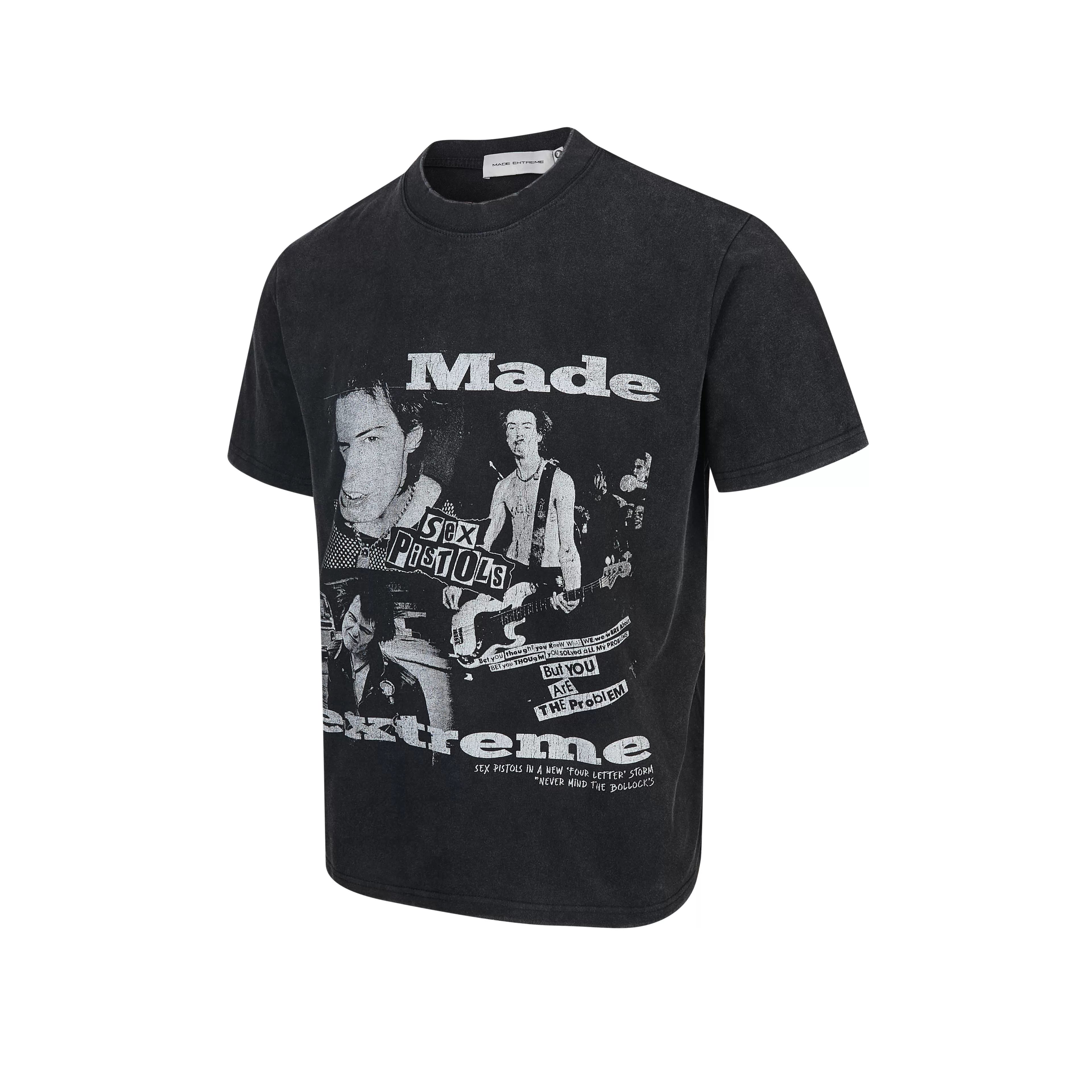 EME Band Print Loose Casual Tee