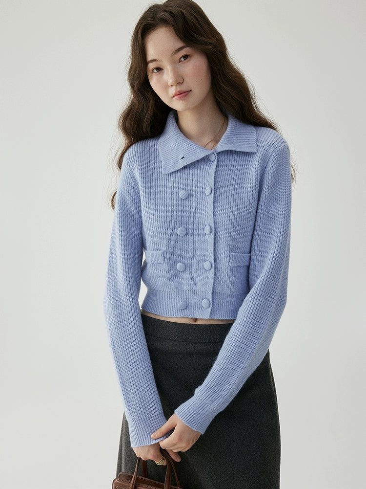 VOOE Skinny Short Knitted Sweater Cardigan