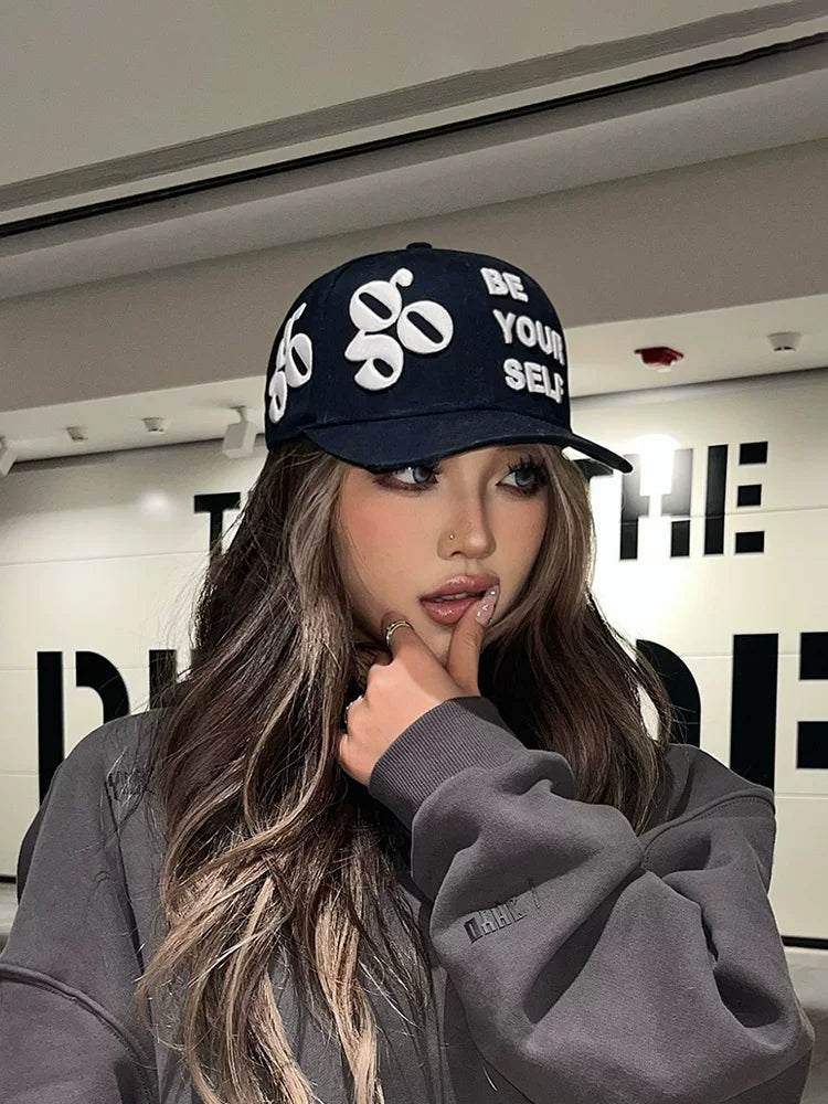 Websurfgroup Stereo Embroidered Flat Brim Hat