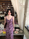KELIFAN Retro Swinging Collar Suspender Dress