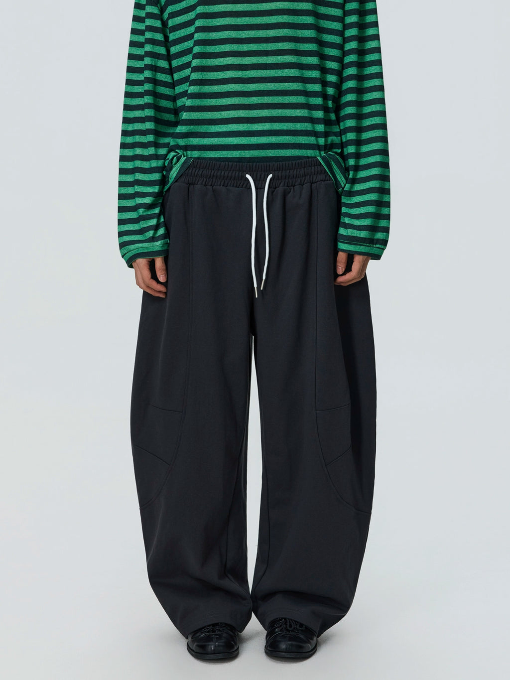 BTSG Retro Silhouette Drawstring Sweatpants