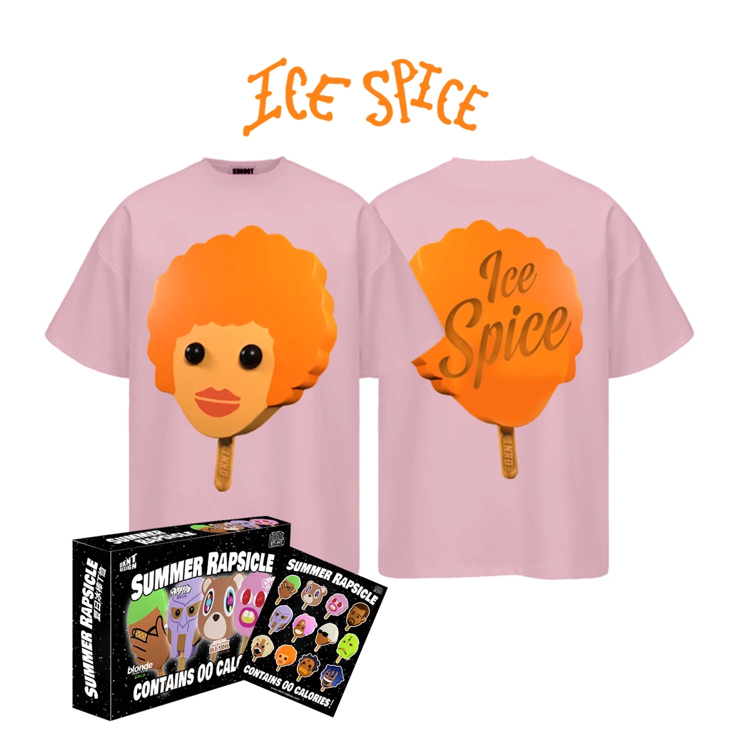 DKNT Ice Cream Printing Casual Loose Tee