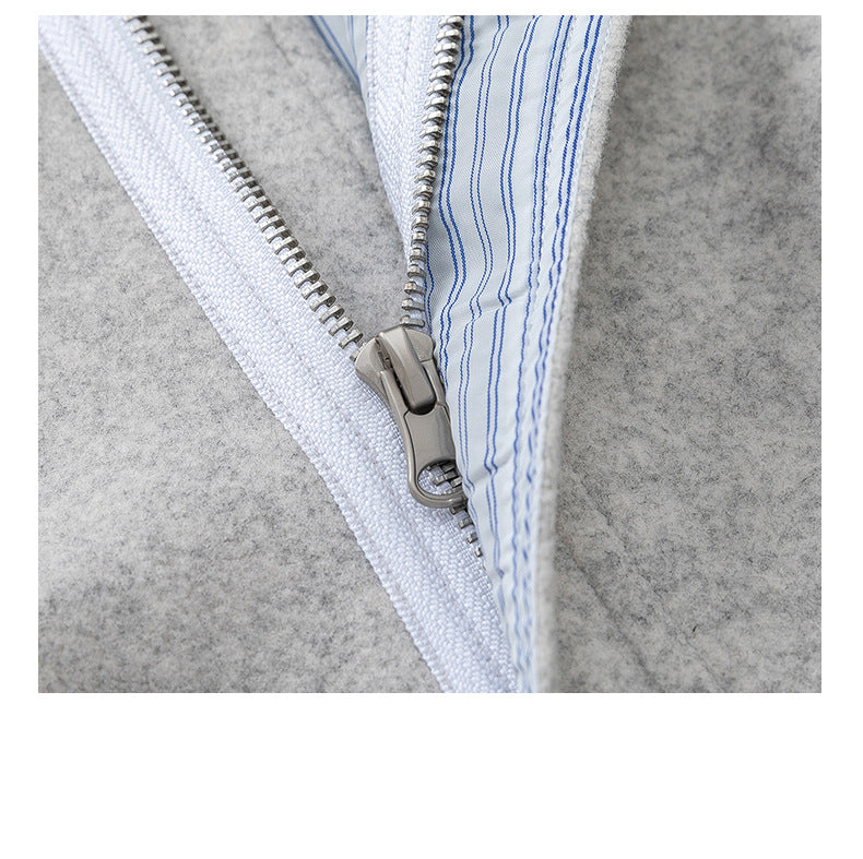 UNF Casual Striped Stand-Up Jacket