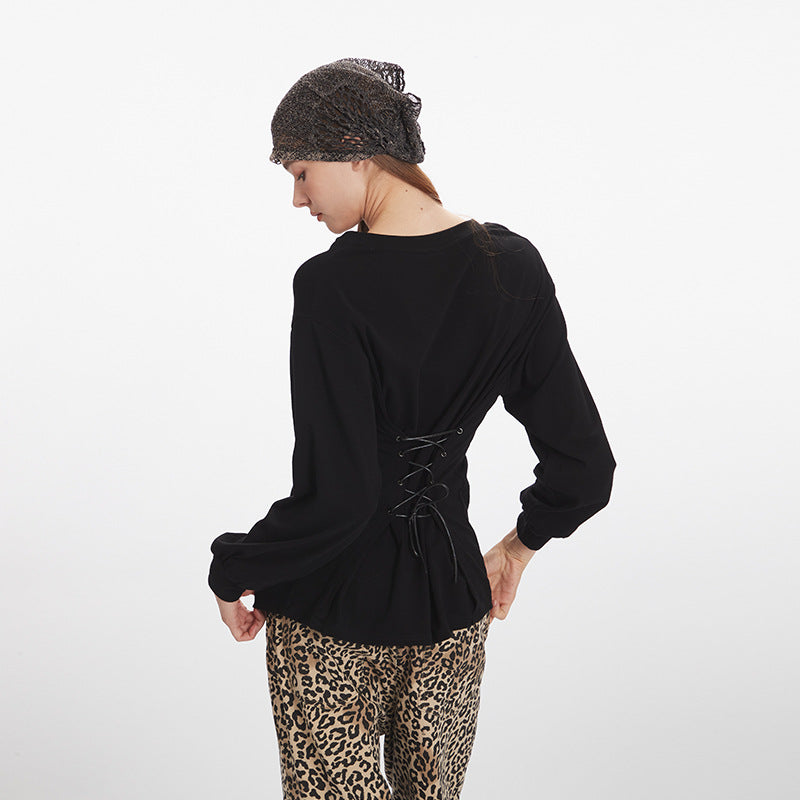 NarieleV Neck Premium Inner Strap Long Sleeve