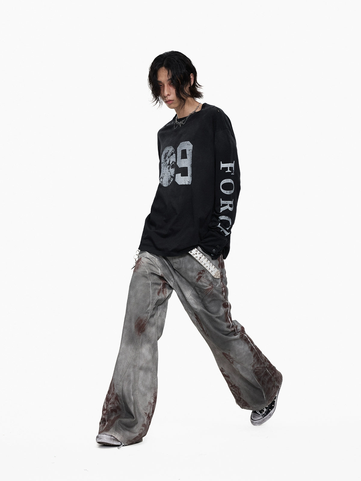 Chanyoou Breasted Crew Neck Sweater