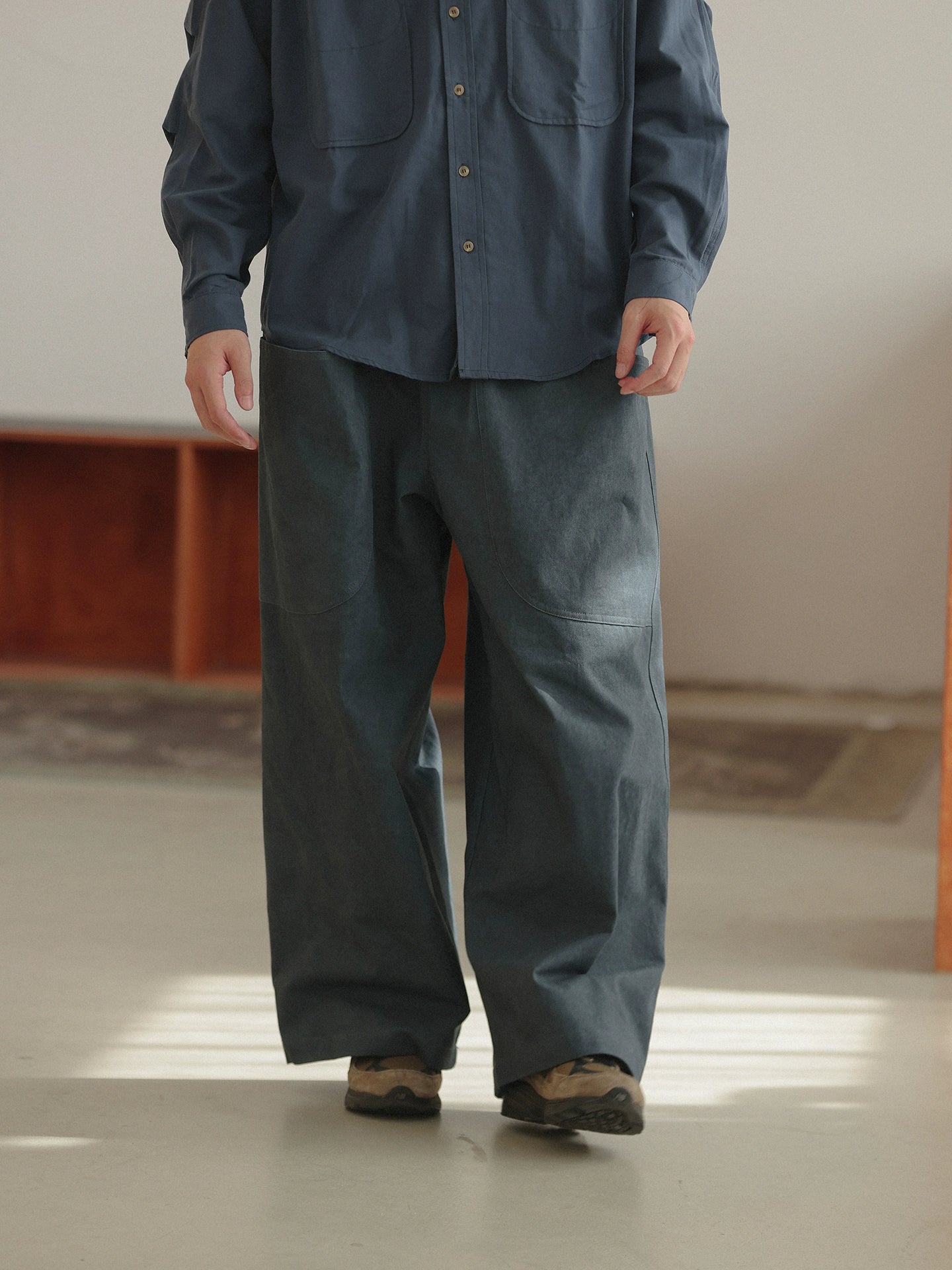 NOEARS Loose Big Pocket Tooling Trousers