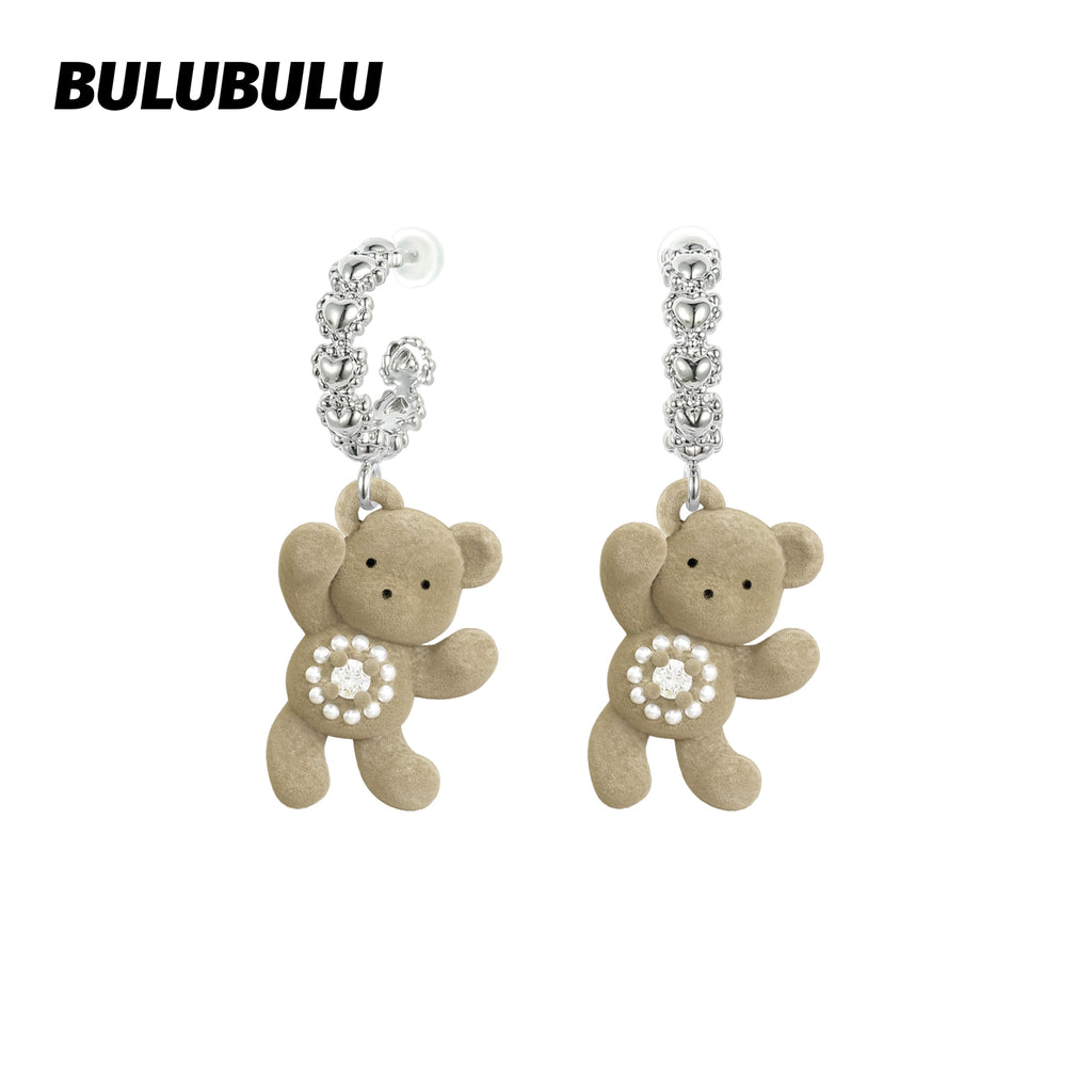 BULUBULU Flocked Bear Necklace