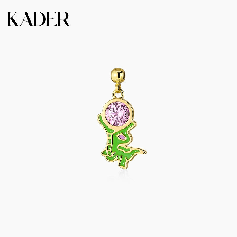KADER Card Pony Poly Pendant Necklace