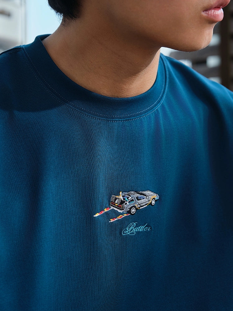 Battles Medieval Car Embroidery Retro Tee