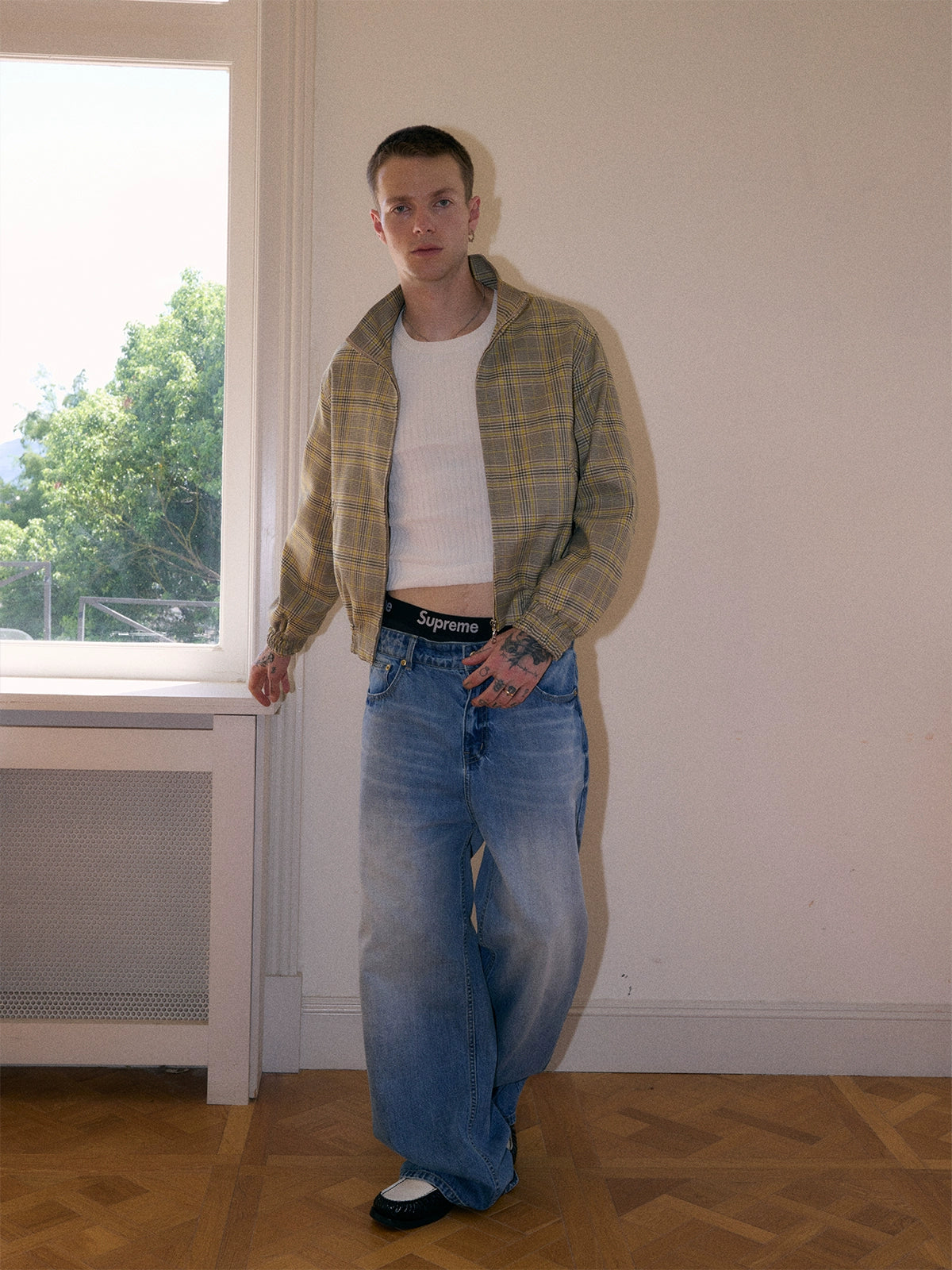 InsGale Short Zip-up Stand-up Jacket