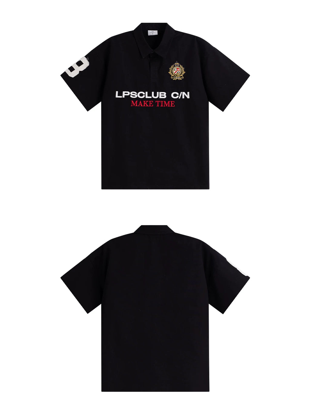 Loopsoon Vintage Embroidery Letter Badge Tee