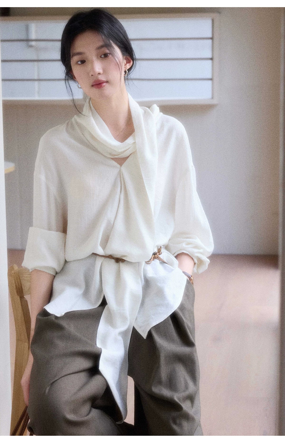 TYANG Streamer Loose Shirt