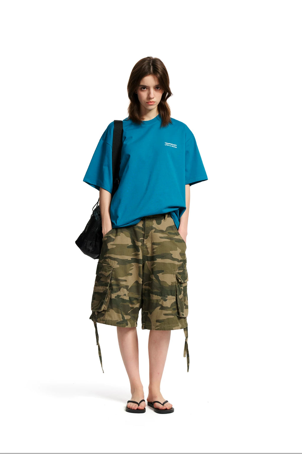 Loopsoon Fun Text Print Versatile Fashion Tee