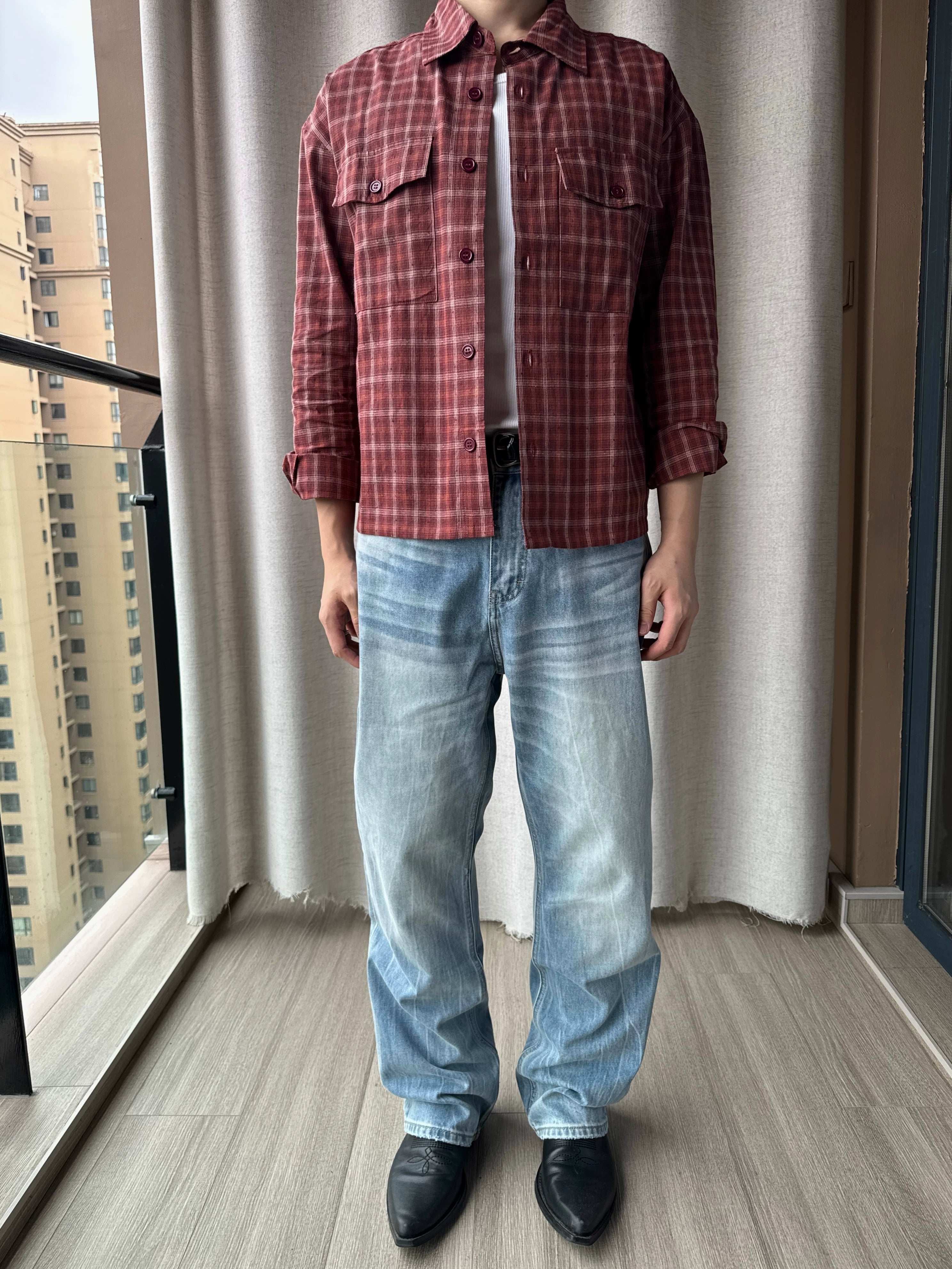 AMBSOM Vintage Pull Jeans