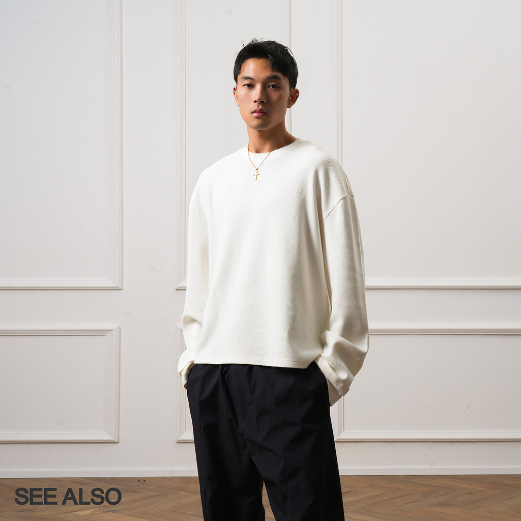 SEE ALSO Waffle Old Money Minimalist Relaxation Warm Versatile Long Sleeve