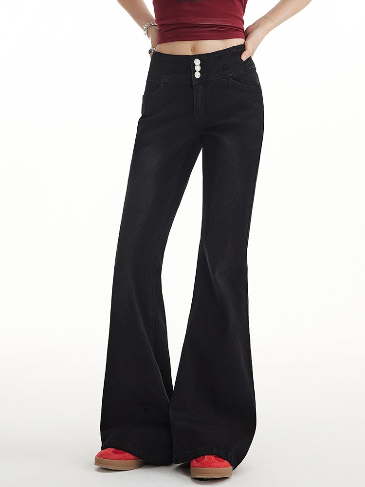 UNIFREE High-waisted Fashion Mop Jeans