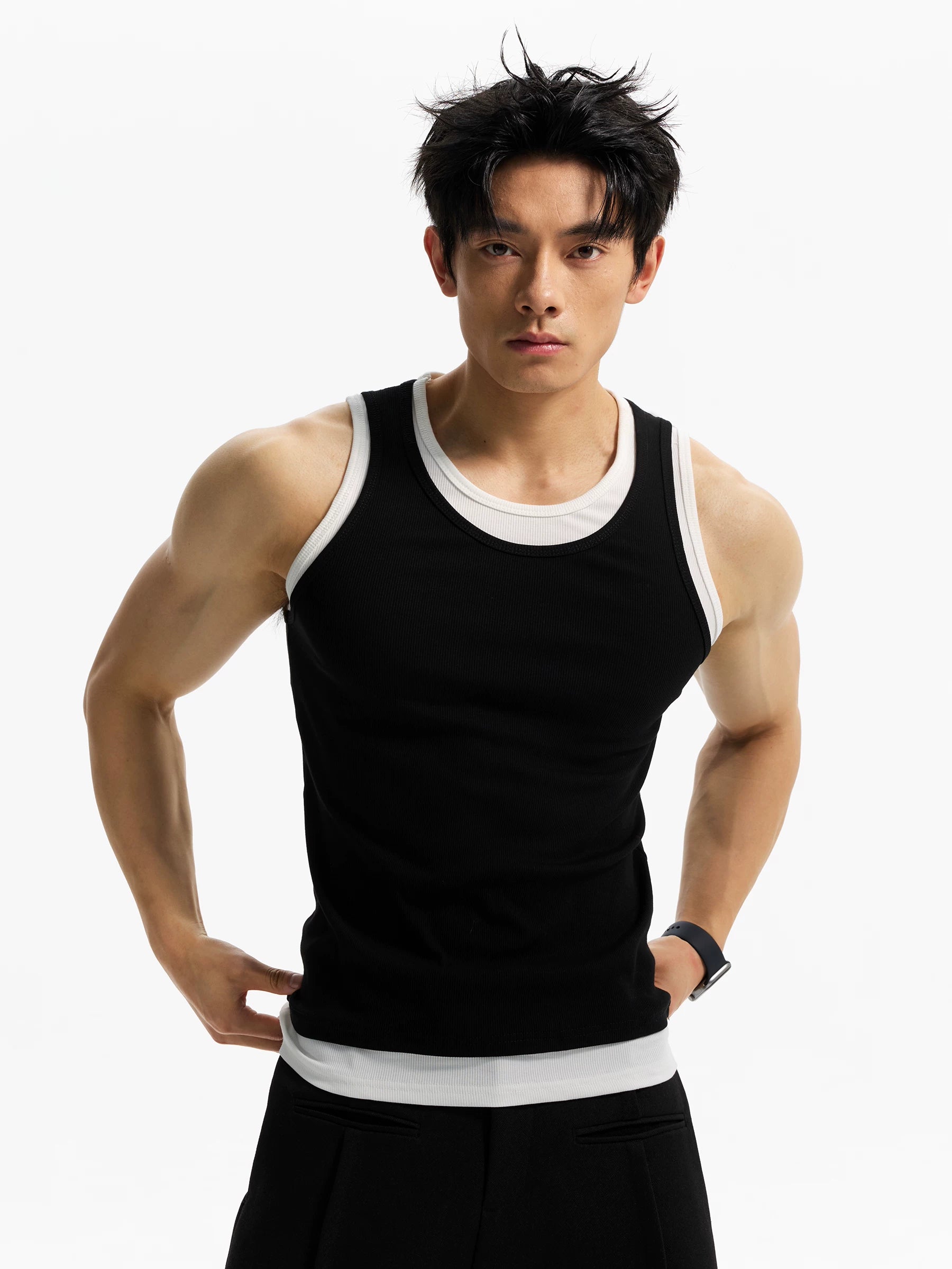 DAY NY Fake Two-piece Slim-fit Versatile Vest