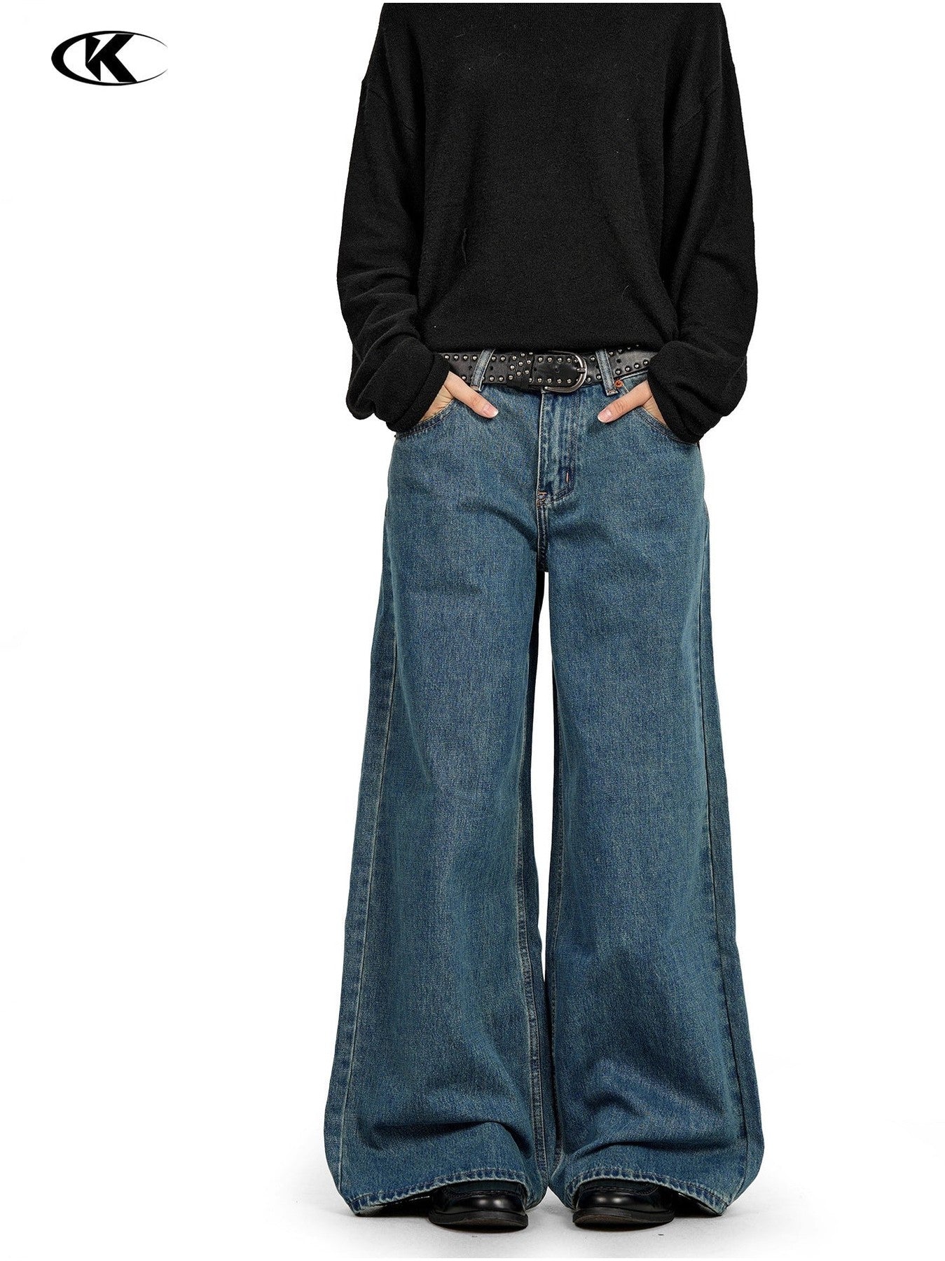 11KN Straight Loose Wide Leg Jeans