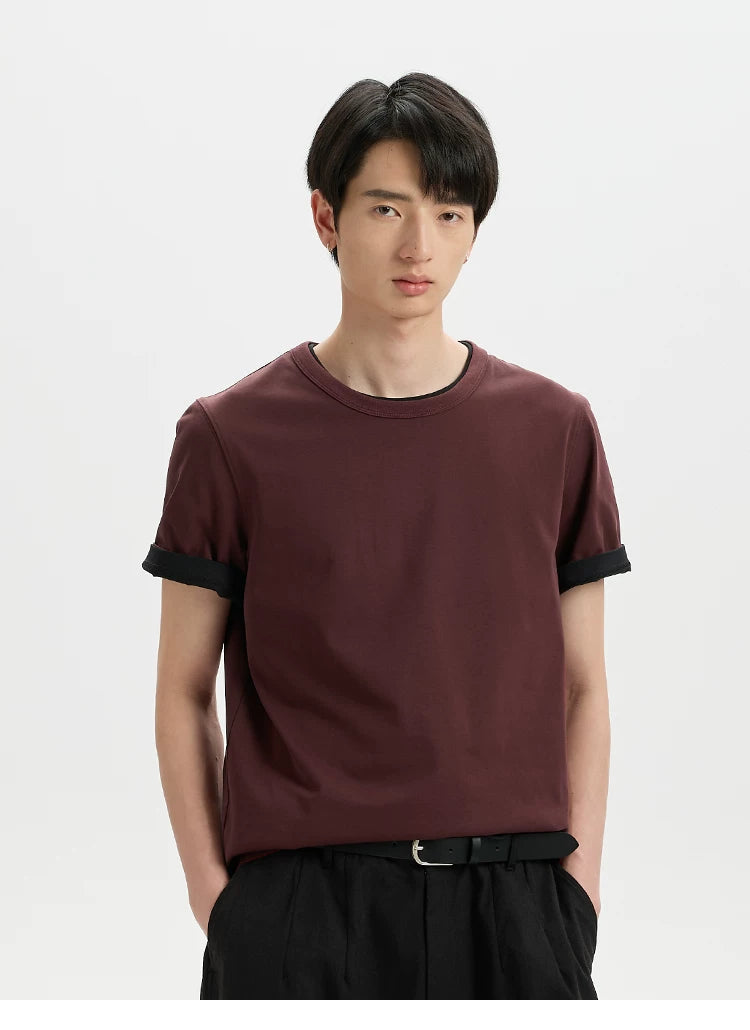 BUTTBILL Front Shoulder Cool Small Neckline Tee