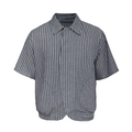 JCAESAR SHIRT Bubble Pleated Arc Shirt