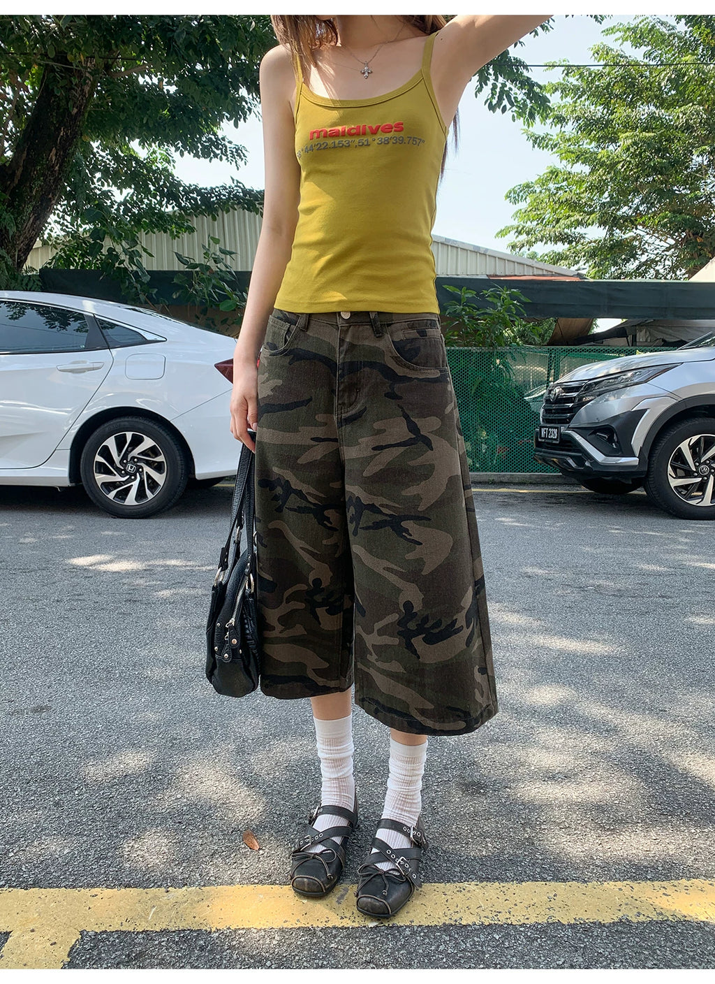 KANO Retro Pouch Camouflage Jeans