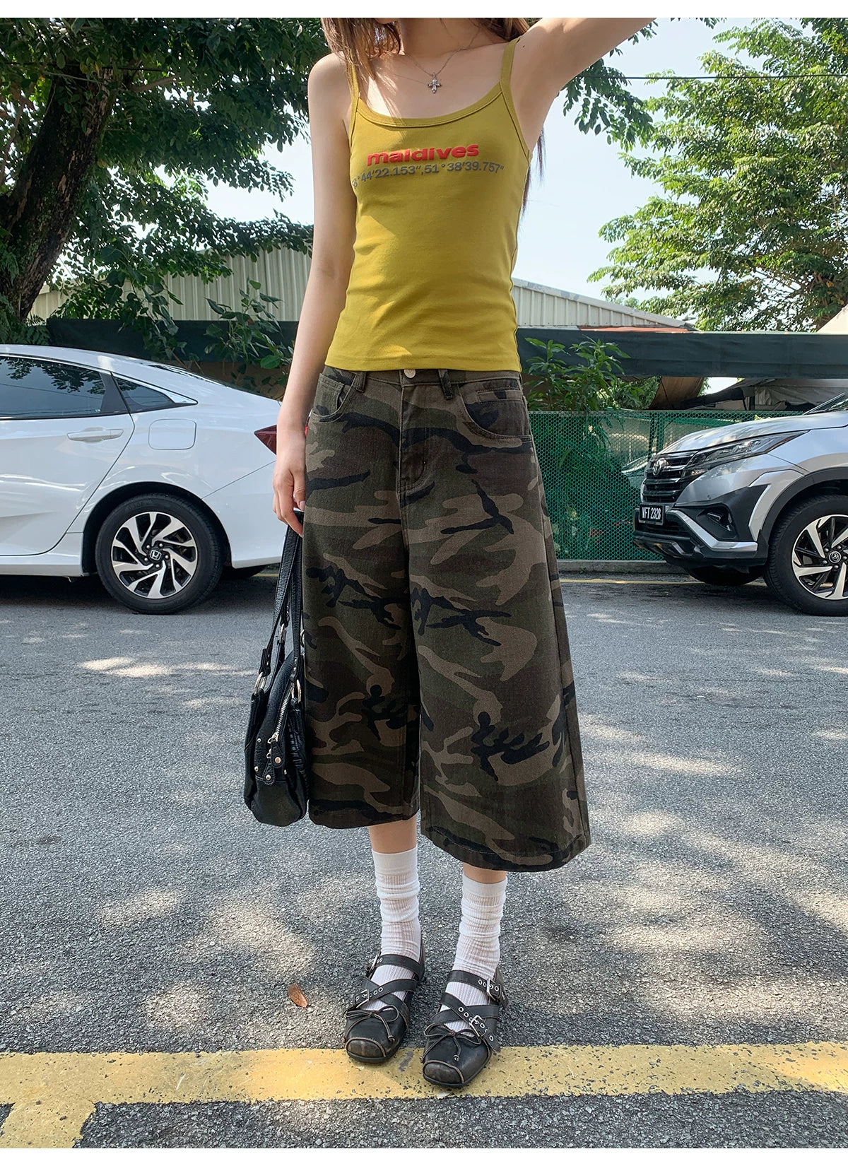KANO Retro Pouch Camouflage Jeans