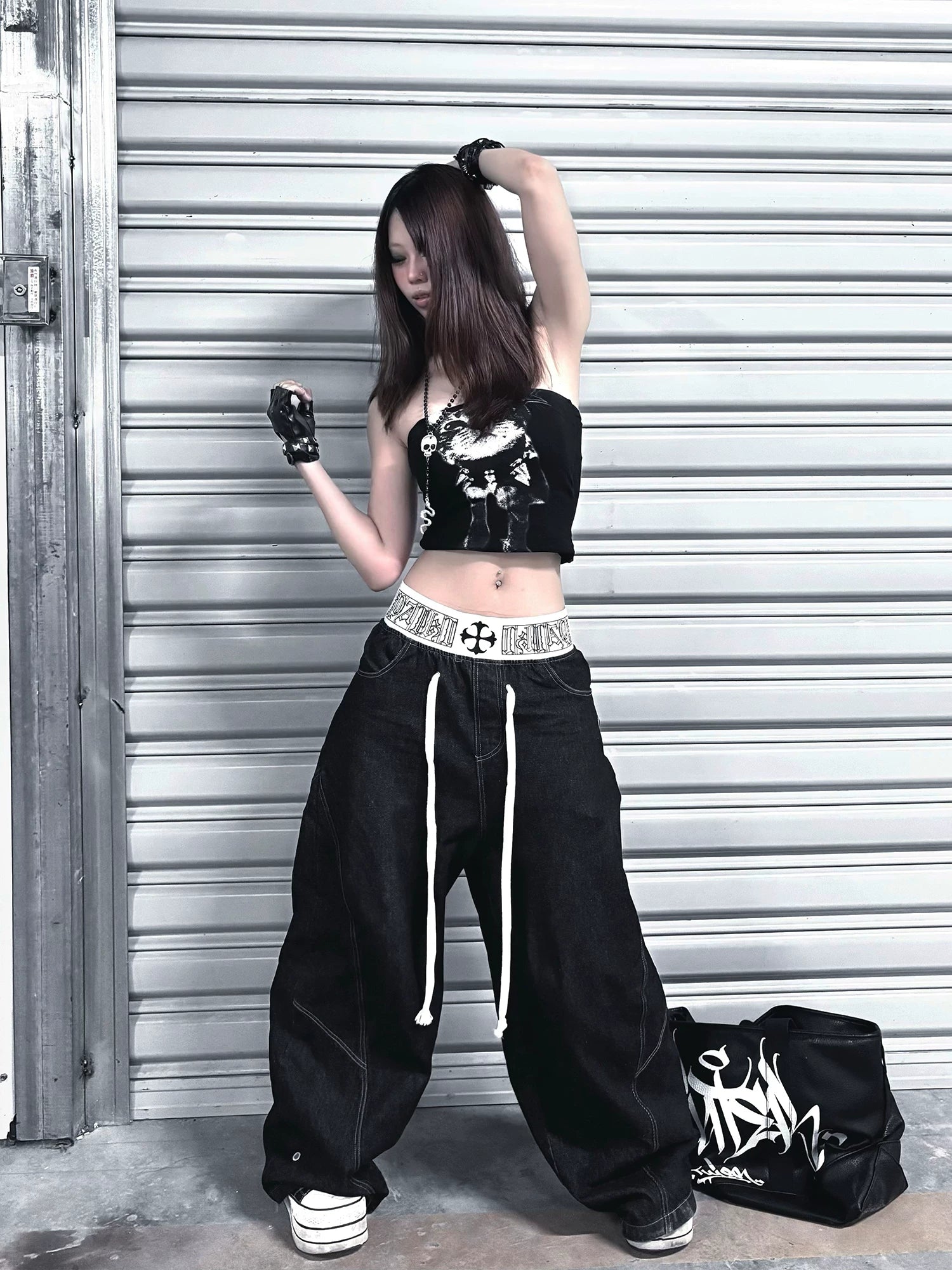 PAIKI Kitten Print Slim-fit Vest