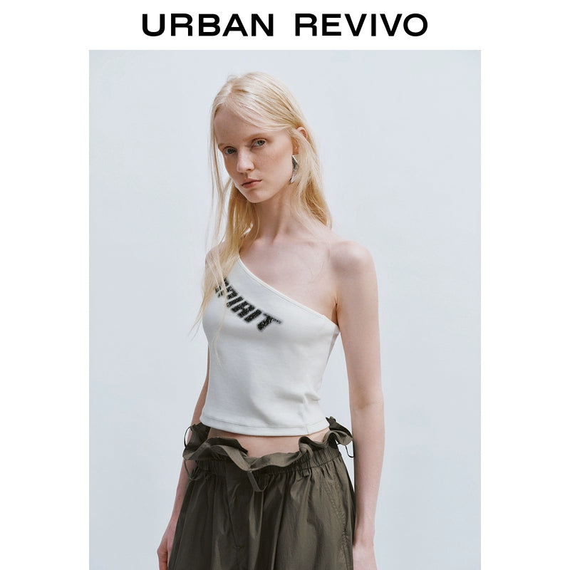 URBAN REVIVO Contrast Color Pattern Outdoor Wear Slash Shoulder Collar Vest