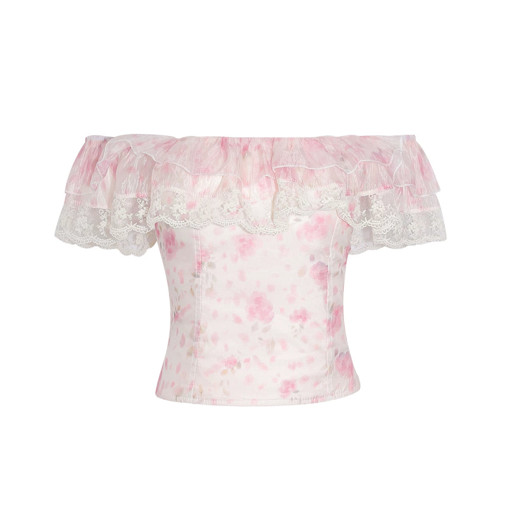 Wildberry Slim and Thin Versatile Off-the-shoulder Tee
