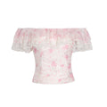 Wildberry Slim and Thin Versatile Off-the-shoulder Tee