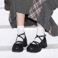 CHILIGIRL Rivet Strap Platform Shoes
