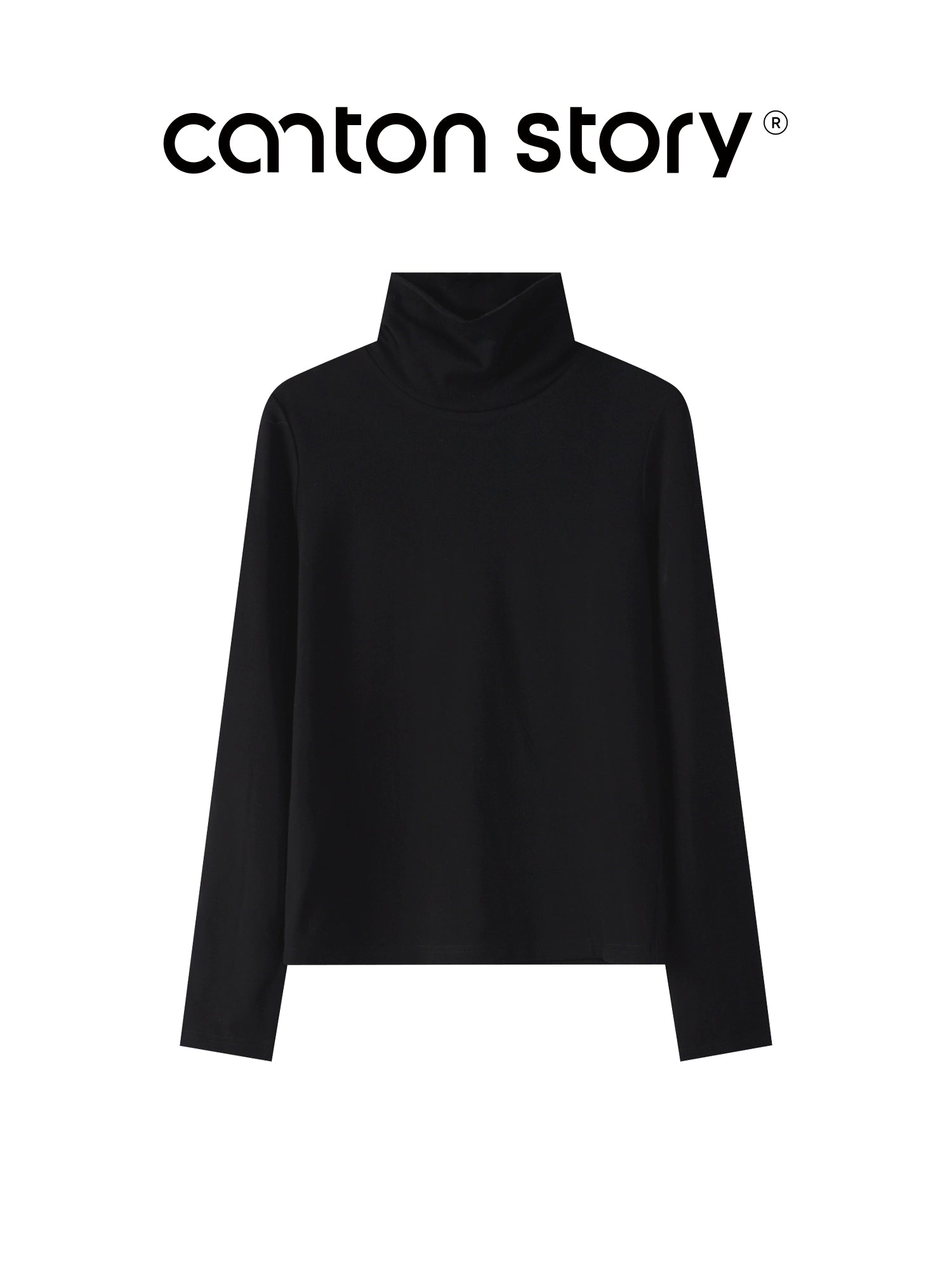 Cantonstory Shoulder Casual Versatile Bottom Shirt