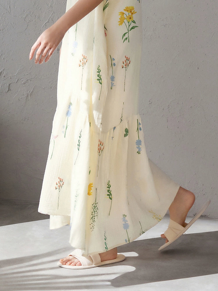 Yuenei Casual Home Nightdress